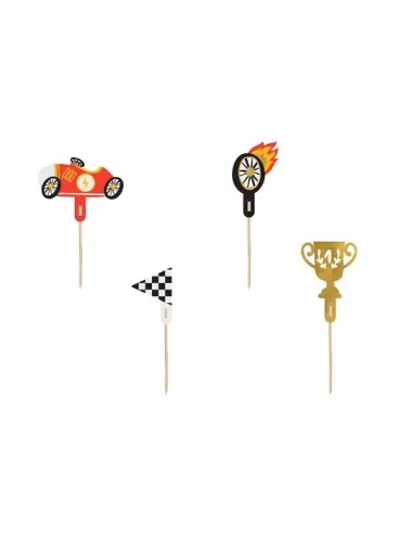 Cake topper Auto (4st.)