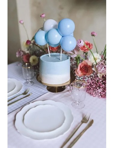 Cake Topper ballon blauw