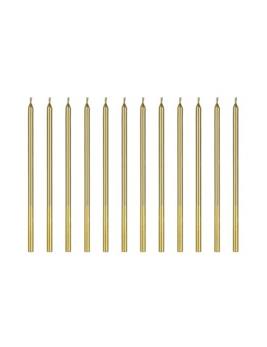 Kaarsjes goud (12st)