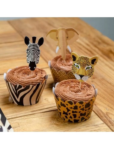 Cupcake Kit "Safari" (12st)