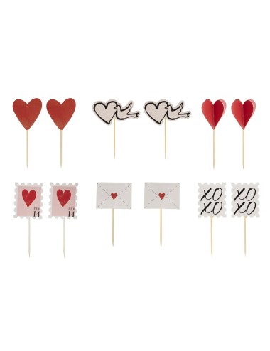 Cake Toppers Valentijn (12...