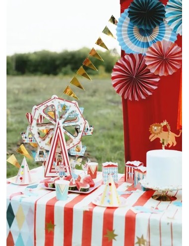 Papieren waaiers Circus (5...
