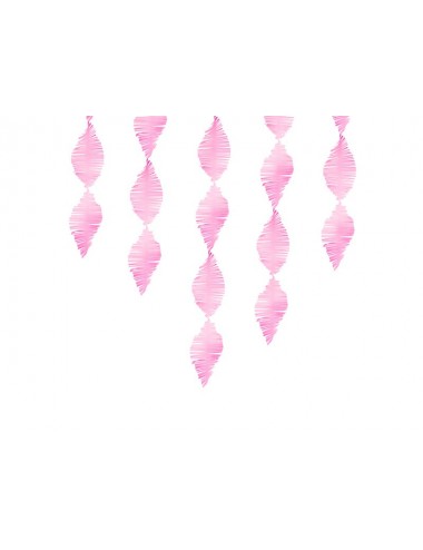 Crêpe slinger fringe roze