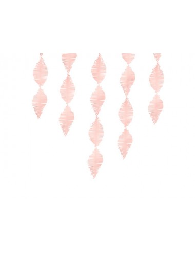Crêpe slinger fringe lichtroze