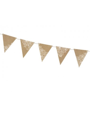Slinger papier met witte...