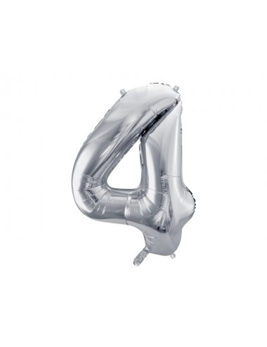 XL Folieballon cijfer zilver