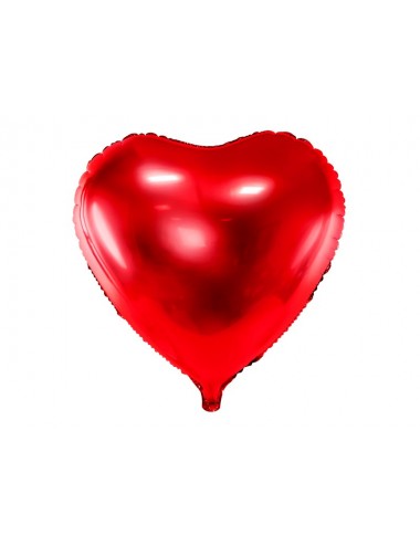 Folieballon hart rood