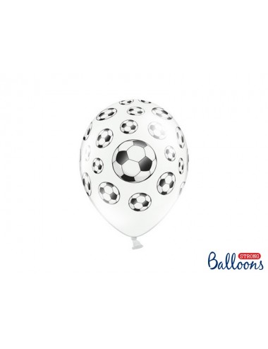 Ballonnen wit met voetbal...