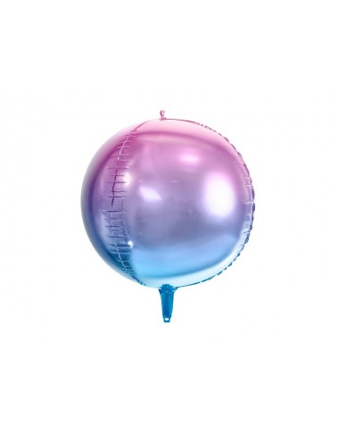 Folieballon ombre paars/blauw