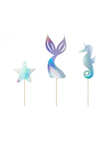 Cake toppers "Mermaid" (3st)