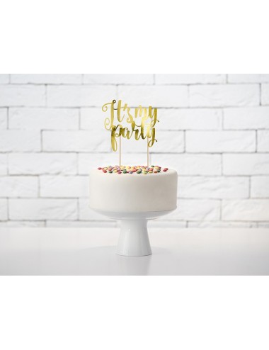 Cake topper "It's my party"...