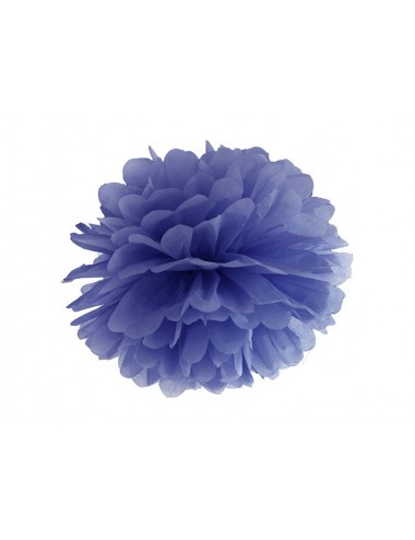 Pompom donkerblauw