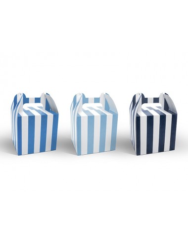 Boxjes mix blauw/wit (6st)