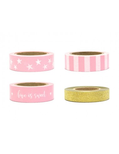 Washi tape mix roze/goud