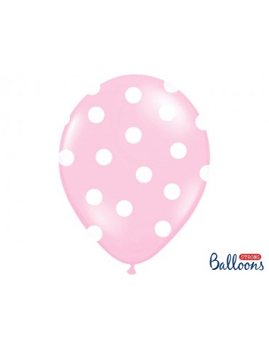 Ballonnen roze met witte...