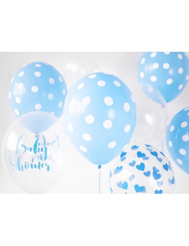 Ballonnen blauw met witte...