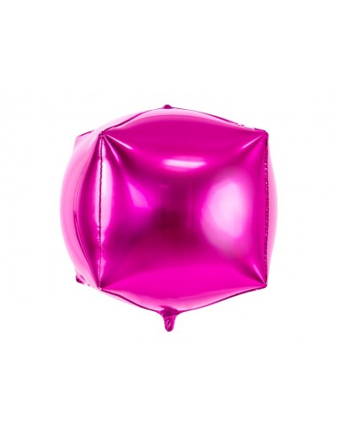 Folieballon kubus roze