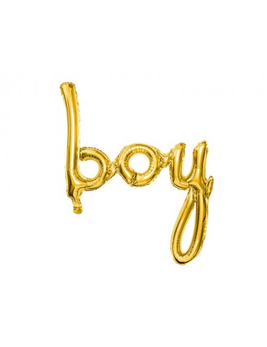 Folieballon goud "boy"
