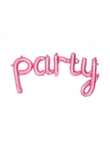 Folieballon roze "party"