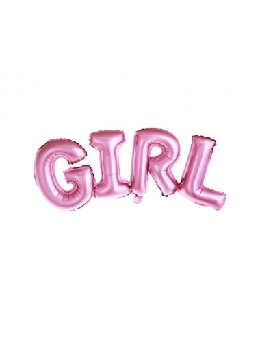 Folieballon roze "Girl"