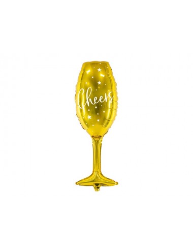 Folieballon goud "Cheers"