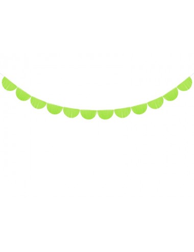 Crêpe slinger boog groen 20 cm