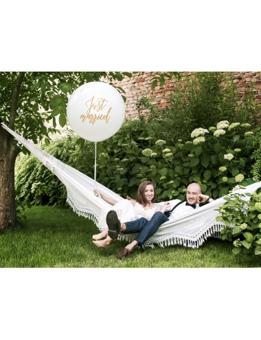 XL "Just Married" Ballon goud