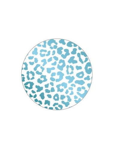Sticker panterprint blauw...