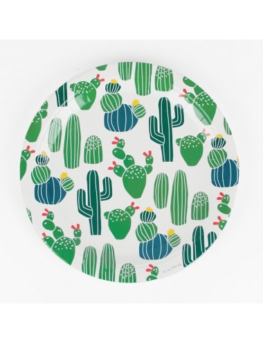 Papieren bordjes cactus (8st)