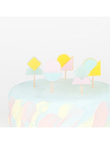 Kaarsjes pastel (6st)