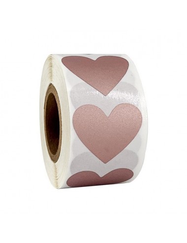 Sticker hart goud, zilver...