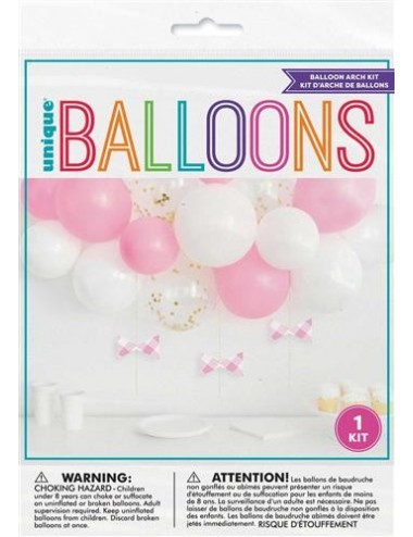 Ballonnenboog kit roze