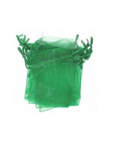 Organza zakje groen (2st.)