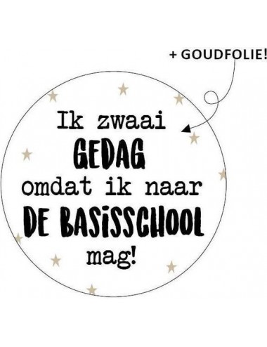 Sticker "Ik zwaai gedag...