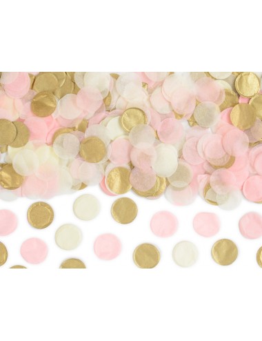 Confetti mix roze/goud/creme