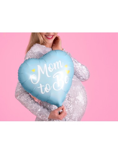 Folieballon "Mom to be" blauw