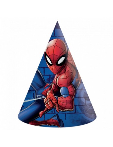 Feesthoedjes Spiderman (6 st)