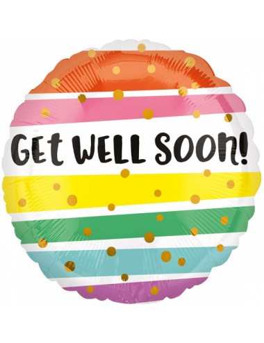 Folieballon "Get well soon"