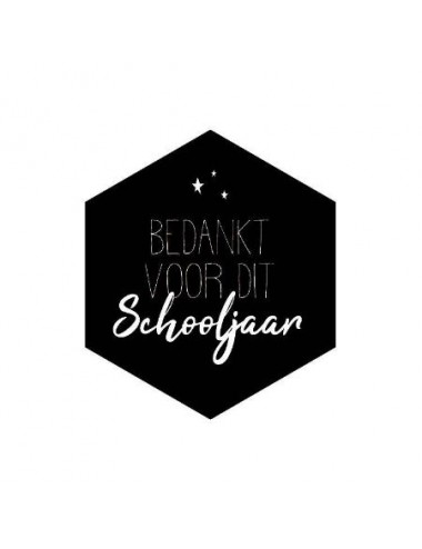 Sticker "Bedankt voor dit...