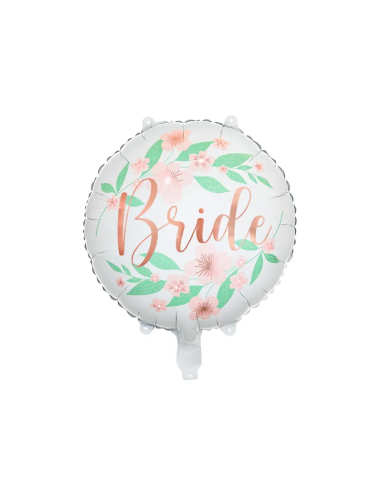 Folieballon bloemen "Bride"