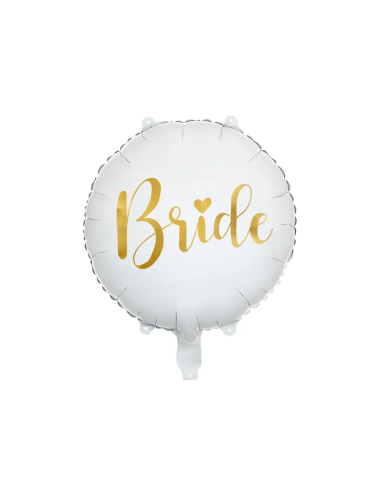 Folieballon goud "Bride"