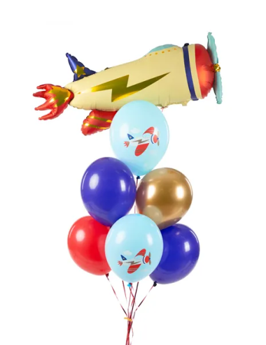Ballonnenmix Vliegtuig (6 st.)