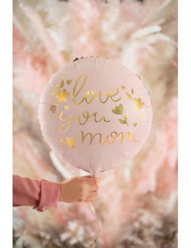 Folieballon "Love you mom"