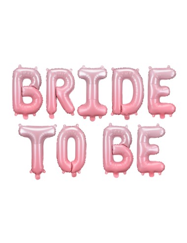 Folieballon roze "Bride to be"