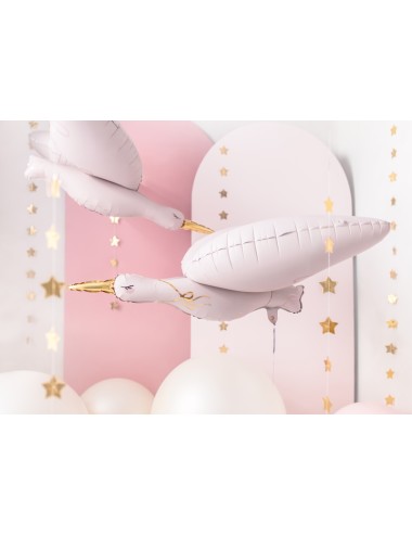XL Folieballon roze Ooievaar