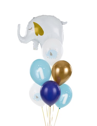 Ballonnenmix blauw olifant...