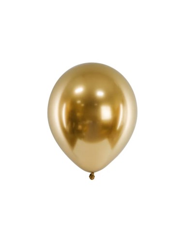 Ballonnen glossy goud  (10st.)